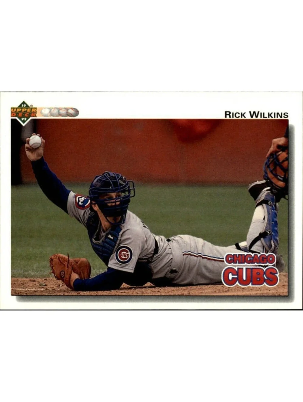 Rick Wilkins 1992 Upper Deck MLB #373 Baseball Card Chicago Cubs